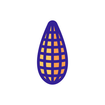 corn food icon vector. Thin line sign. Isolated contour symbol illustration
