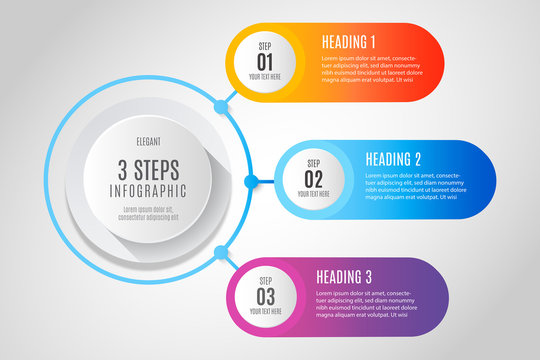 Business Infographics 3 Steps 