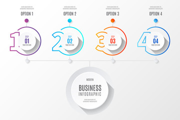 4 Decent Steps Business Infographics 