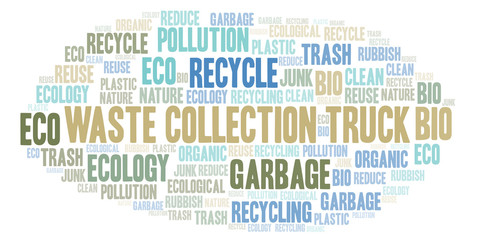 Waste Collection Truck word cloud.