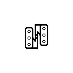 hinge icon vector design logo template EPS 10