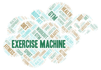 Exercise Machine word cloud.