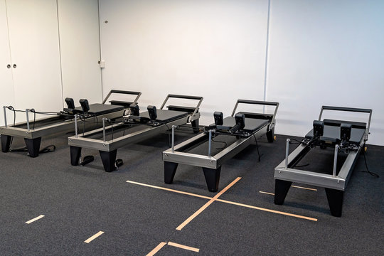 Row Of Pilates Reformers