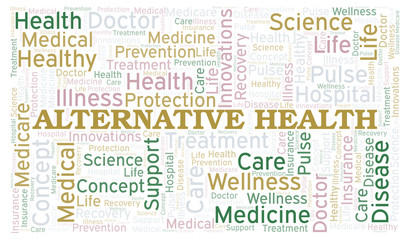 Alternative Health word cloud.