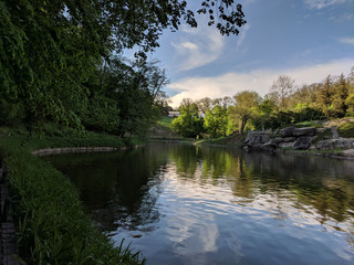 Beautiful clean lake in Sofiyivka park