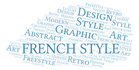 French Style word cloud.