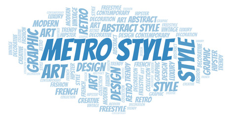 Metro Style word cloud.