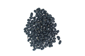 black beans isolated