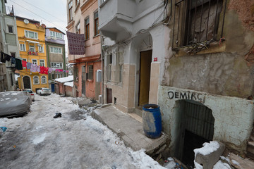 Tarlabashi in Istanbul - dangerous area for tourism. 