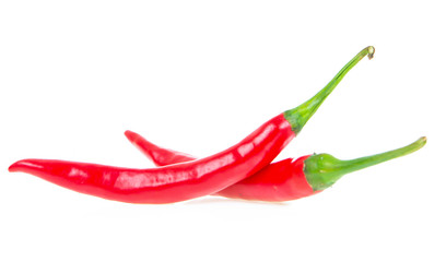 chilli isolated on white background