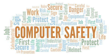 Computer Safety word cloud.