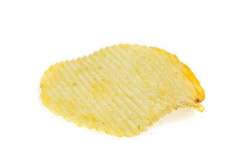 Potato chips isolated on white