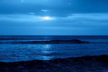 Beautiful seascape in the trendy classic blue color of the year.