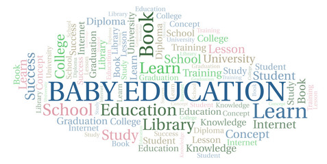 Baby Education word cloud.