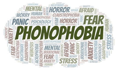 Phonophobia word cloud.