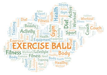 Exercise Ball word cloud.