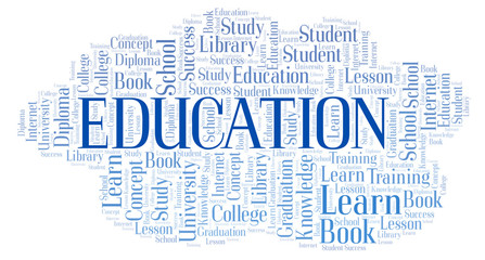 Education word cloud.