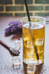 Iced lavender tea