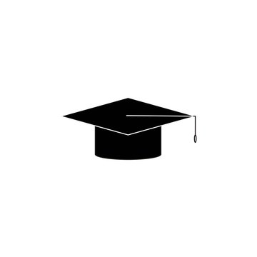 Illustration Modern Toga Cap Graduation Logo Vector Silhouette Design