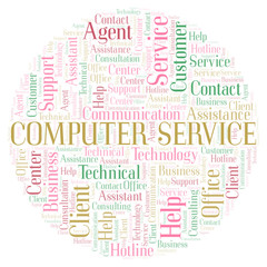 Computer Service word cloud.