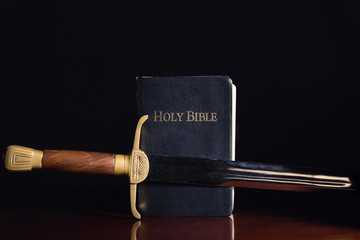 The Holy Bible with Ancient Sword