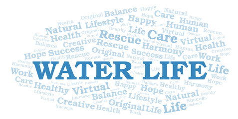 Water Life word cloud.