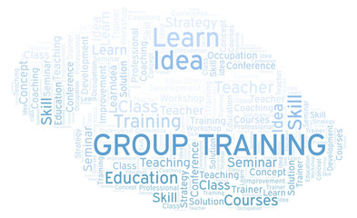 Group Training word cloud.