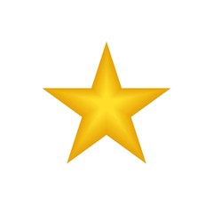 Modern star yellow shining logo vector icon illustration