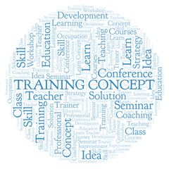 Training Concept word cloud.
