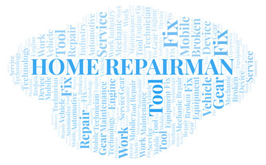 Home Repairman word cloud.
