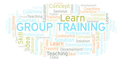 Group Training word cloud.
