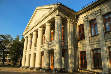 Vologda. Spring evening. Young spectators theatre. The former building of the Pushkin people's...