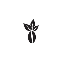 Fototapeta na wymiar plant or seed logo vector