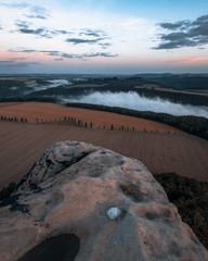 Wanderung und Blick vom Lilienstein Sächsische Schweiz