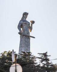 Monument Mother of Georgia - Mother Kartli was built on top of Sololaksky Hill in honor of the 1500th anniversary of Tbilisi