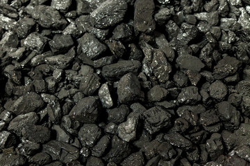 The black coal background