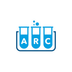 Test tube. Laboratory, medical test, chemical logo, icon. Science Lab. Vector logo template.