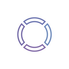Gradient Circle logo design vector