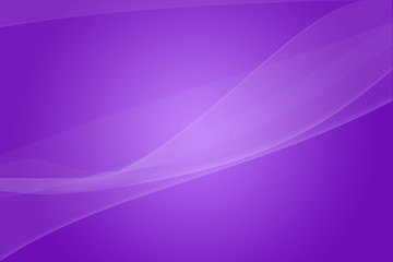 Purple gradient background with abstract translucent wavy and glowing lines. Futuristic 3D effect.