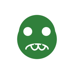 Fototapeta premium smile and stupid icon vector logo template EPS10