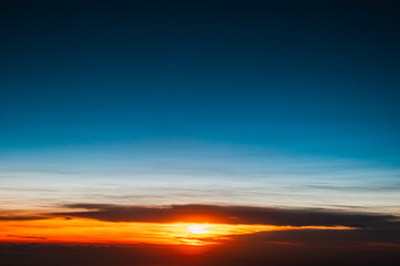 Clouds and sky during sunset