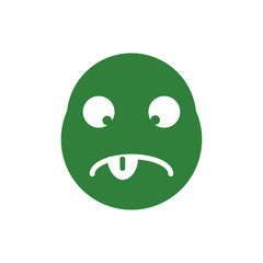 Fototapeta premium smile and stupid icon vector logo template EPS10