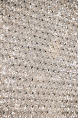 Beautiful shiny diamonds swarovski crystal background. Luxury, wealth. Cover pattern. Macro photo, close up of expensive stones.