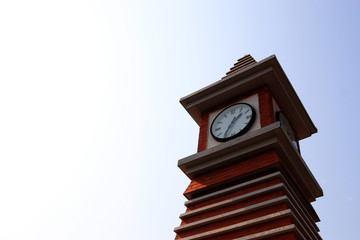 simulation The verona at thailand, verona, February 1, 2020: The clock tower of  verona park