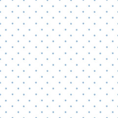 Seamless pattern of blue watercolor polka dots on a white background. Use for valentines day, weddings, invitations and birthdays © Irina Anis