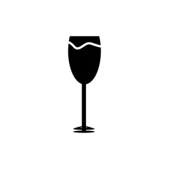 glass icon design vector logo template EPS 10