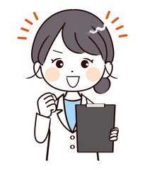 女性、医者、応援