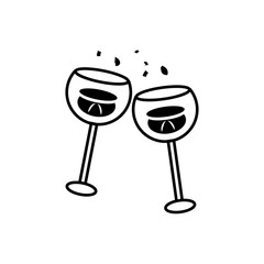 glass icon design vector logo template EPS 10