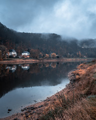 Nebel in Rathen Sächsische Schweiz