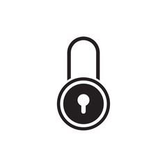 padlock icon vector design logo template EPS 10